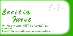 cecilia furst business card
